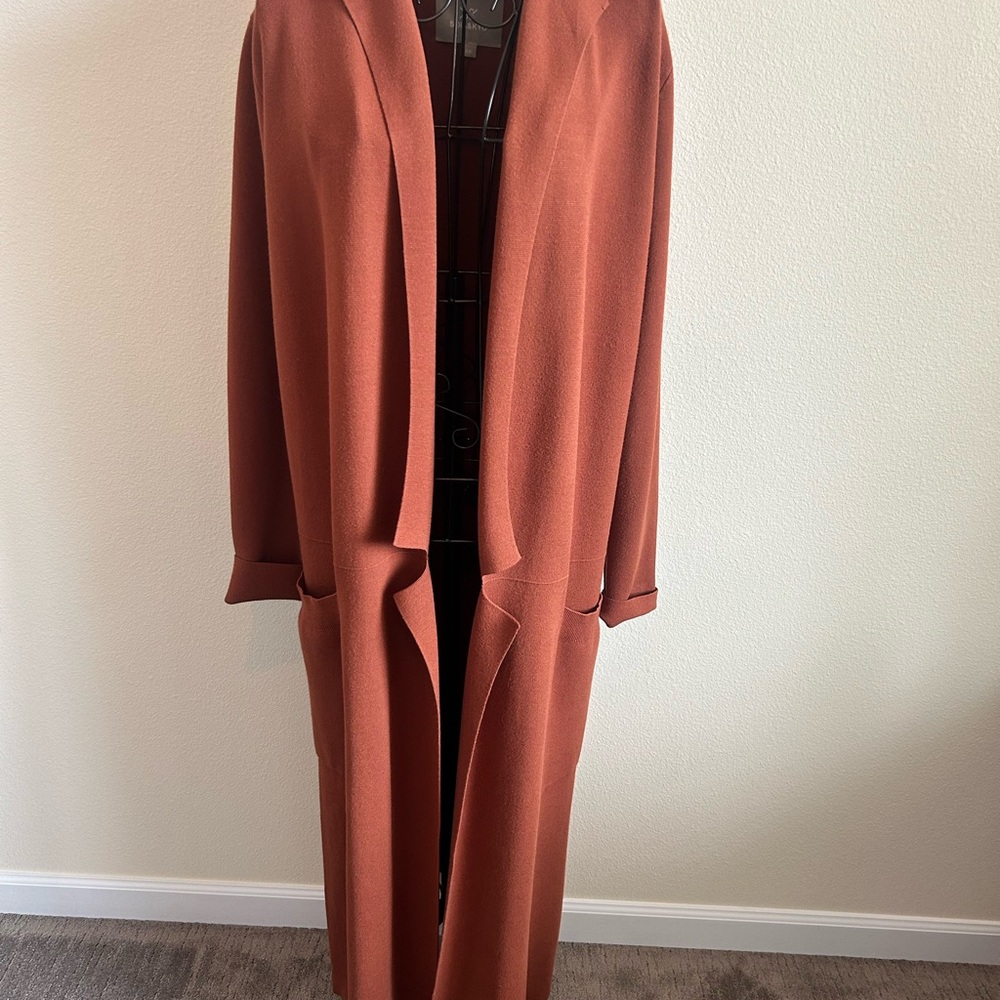 Soia & Kyo Terracotta Open Front Blazer
